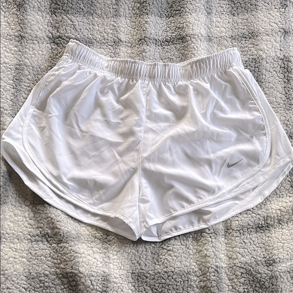 Nike Dri-Fit White Running Shorts Size Large